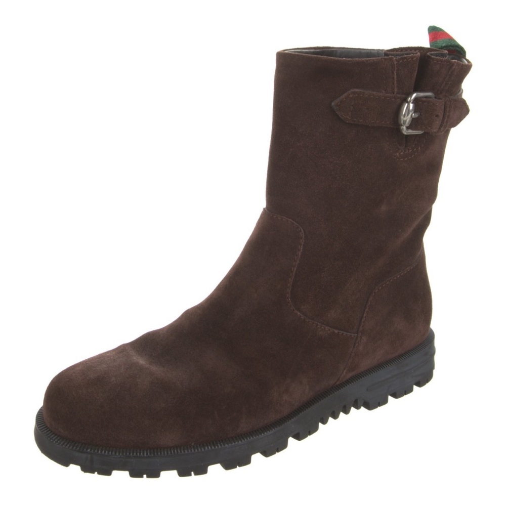 Gucci Suede Mid-Calf Moto Boots size 8.5 great condition